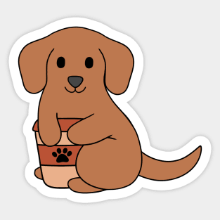 Dachshund Coffee Sticker